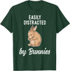 Cute & Funny Rabbit Bunny & Rabbit T-Shirt in Dark Green