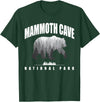 Mammoth Cave National Park USA Parks Mammoth Cave National Park Bear Souvenir US Parks T-Shirt - Dark Green