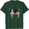 Cows and cattle Drawing of a Holstein cattle T-Shirt - Dark Green