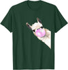 Funny Llama shirt animals costume girls mens Vintage Llama Women Shirt Llama Lovers for kids and girls T-Shirt - Dark Green
