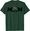 Highland Cattle Corner Messy Bun Life Hair Glasses highland cow mom T-Shirt - Dark Green