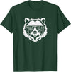 oma Bear Family Apparel Grandma Bear Face with Sunglasses T-Shirt - Dark Green