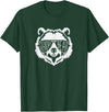grandpa Bear Family Apparel Grandpa Bear Face with Sunglasses T-Shirt - Dark Green