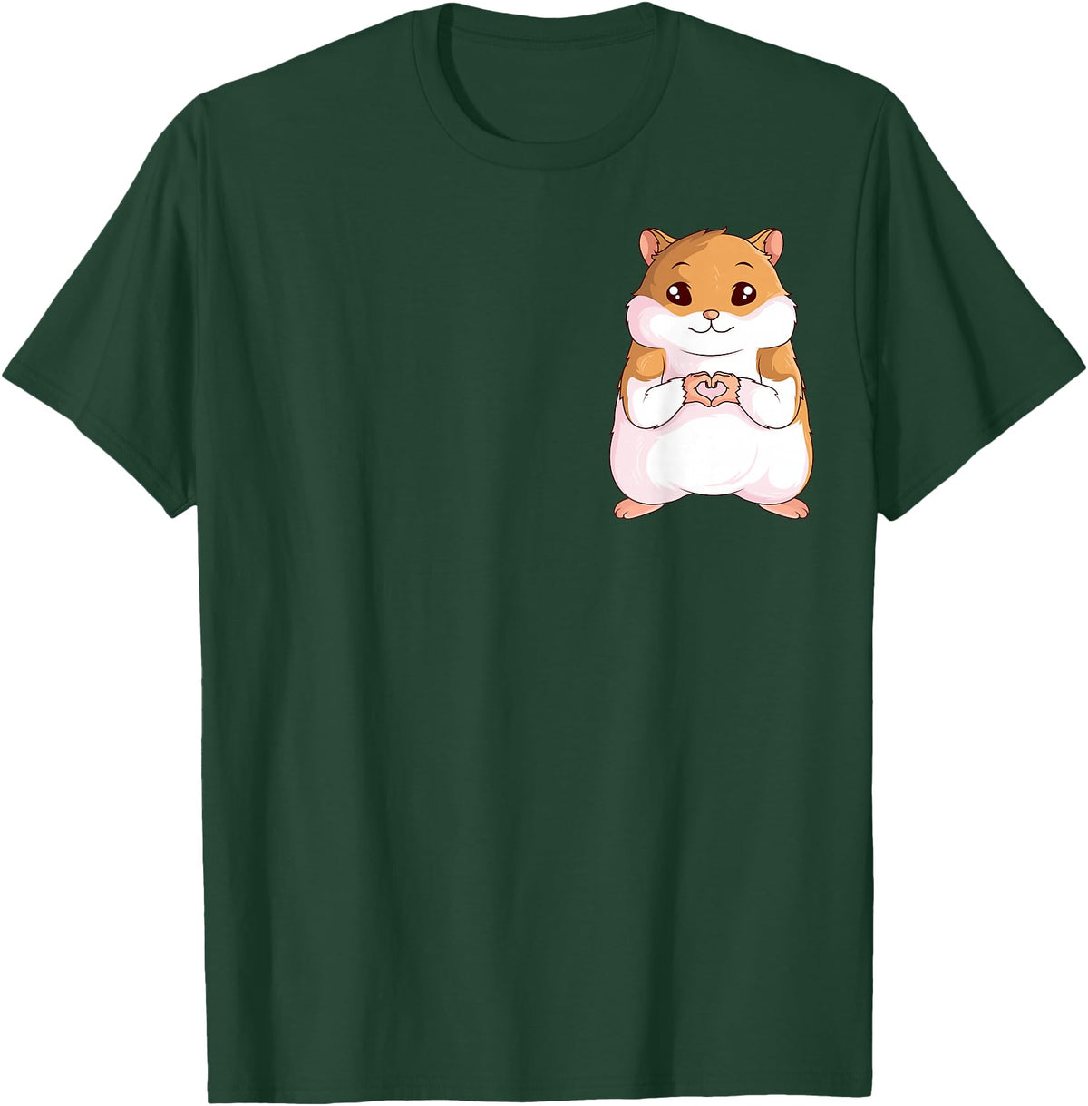 Hamster Children Boys Girls T-Shirt - Dark Green