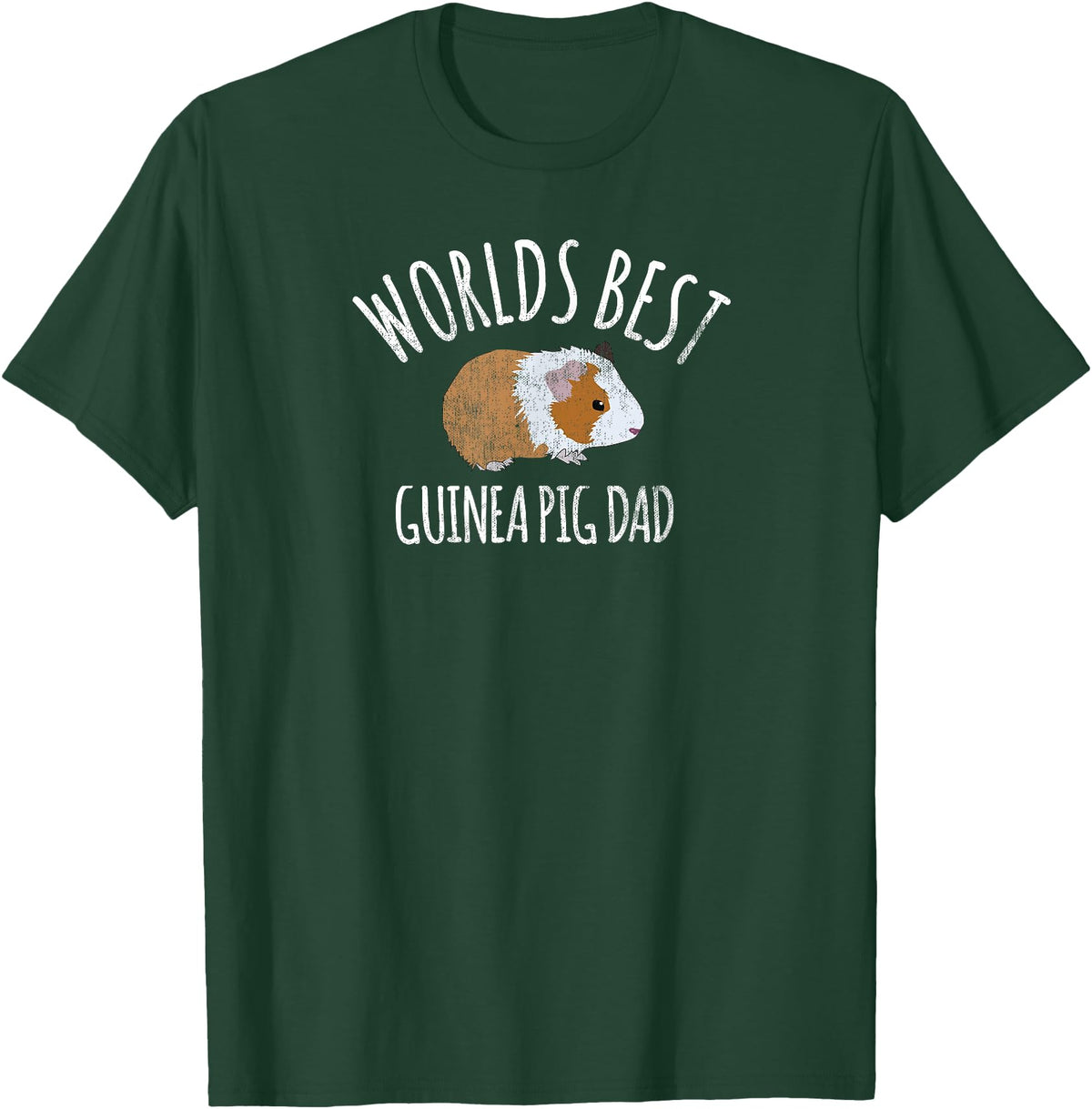 Guinea pig Lover Apparel - jy Guinea Pig Apparel men boys Worlds Best Guinea Pig Dad T-Shirt - Dark Green