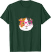 Hipster Animal Merch Co Cute Hipster Guinea Pig Hamster In Pink Eye Glasses Gift T-Shirt - Dark Green