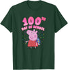 Peppa Pig 100th Day Of School Celebration Confetti T-Shirt - Dark Green