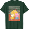 Peppa Pig Better Together Rebecca Rabbit Retro Portrait T-Shirt - Dark Green