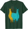 Funny Llama T-Shirt Como Te Llamas Funny Spanish Joke Llama Shirt Tee T-Shirt - Dark Green