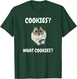 What Cookies Dwarf Hamster Funny Meme T-Shirt - Dark Green