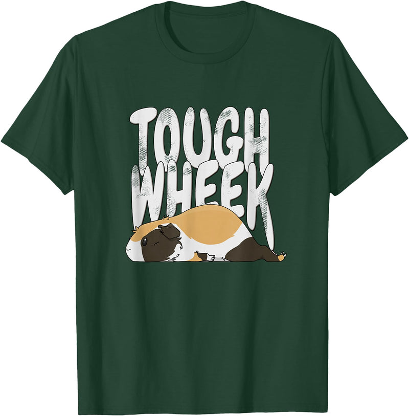 Picadilly Printables Guinea Pigs Guinea Pig Tough Wheek Tricolor Guinea Pig Pet T-Shirt - Dark Green