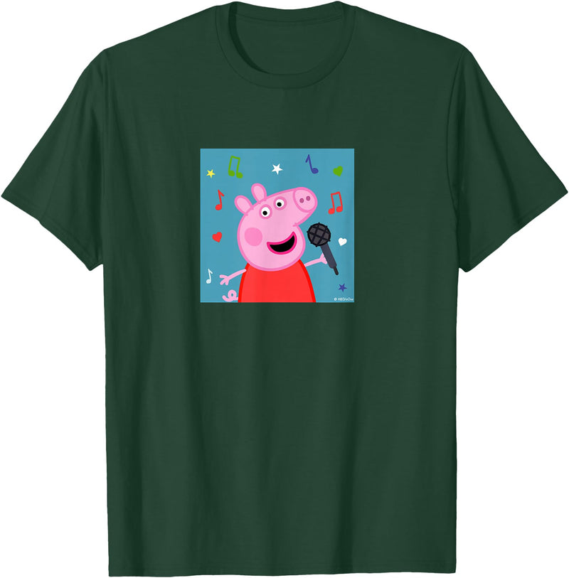Peppa Pig - Music Album T-Shirt - Dark Green