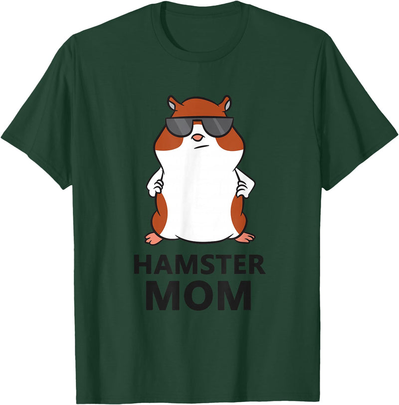Hamster Mum Pet Hamster Mom T-Shirt - Dark Green