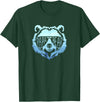 papa Grizzly in sunglasses Papa Bear Vintage Graphic T-Shirt - Dark Green