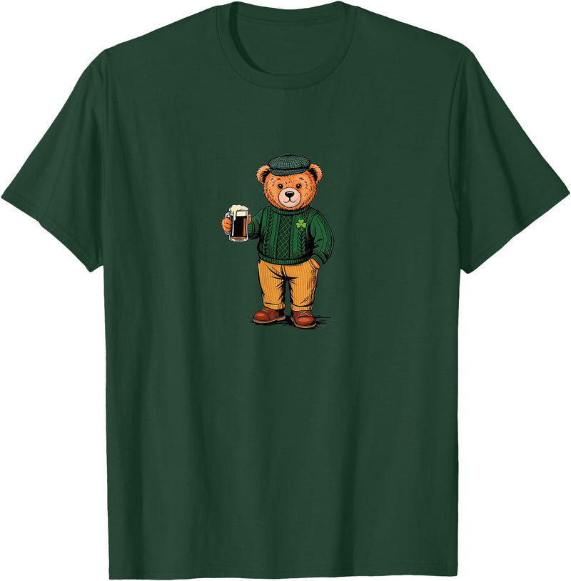 St Patricks Day Bear t -shir t St Patricks Day Bear T-Shirt - Dark Green