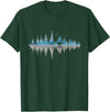 Outdoor Wild Retro Forest Gifts Trees Reflection Wildlife Nature Animal Bear Outdoor Forest T-Shirt - Dark Green