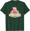 Peppa Pig Oh Yeah! Rainbow Daisy Queen T-Shirt - Dark Green