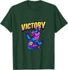 PixelLlama Victory Gaming Victory Llama T-Shirt - Dark Green