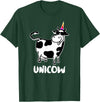 Cool Cow Lover Shirts & Funny Dairy Farmer Gifts Unicow. Cute Dairy Cow Farmer Shirt Funny Cow Lover Gift T-Shirt - Dark