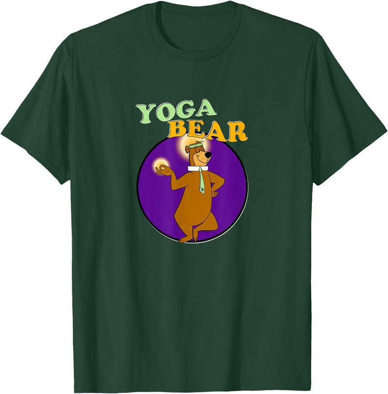 Fancy Getup Yoga Bear Funny Yogi Yoga Workout T-Shirt - Dark Green