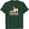 Daddy Llama Shirt Co. The Alpaca Dad Funny Llama Alpaca Lover Papa Fathers T-Shirt - Dark Green