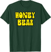 Classic 70's Retro Vintage Hippie Honey Designer Classic 70s Retro Vintage Hippie Honey Bear T-Shirt T-Shirt - Dark Green