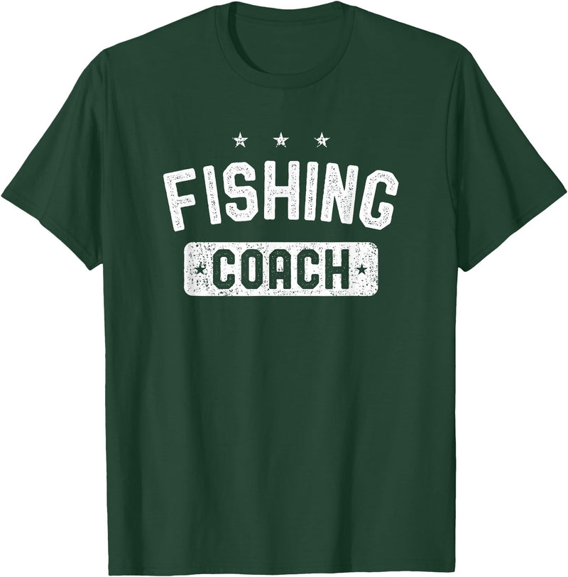 Fishing Coach Clothing Fishing Coach Vintage Fishing T-Shirt - Dark Green
