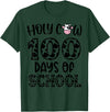 Holy Cow 100 Days Of School teachers Students Kids T-Shirt - Dark Green