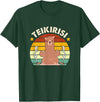 Teikirisi Take It Easy Funny Spanish Llama Latina Yoga T-Shirt - Dark Green