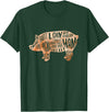 Zone - 365 Pig Pork Diagram Cuts Pig Cuts Butchers And Bacon Parts Pig Day Lovers T-Shirt - Dark Green