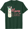 ADVENTURE ALPACA LLAMAS Designs MAMA LLAMA Funny Mother Lamas Meme T-Shirt - Dark Green