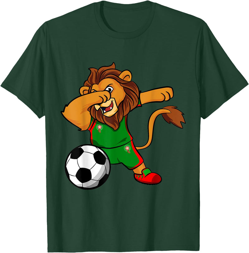 Lovers Maroc Berber culture Morocco Royal Lion for moroccan football lovers T-Shirt - Dark Green