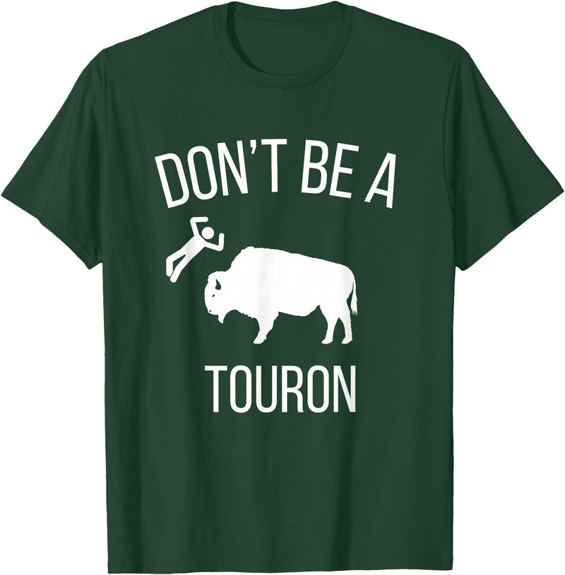 Funny Bison Boujee Cow Shirt - Funny Buffalo Shirt Sei kein Touron - Stroke den Bison nicht T-Shirt - Dark Green