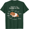 Guinea Pig Lover Cavy Owner Accessories Clothes Anatomy Of A Guinea Pig Cavy Lover Owner Stuff Piggy Peeg T-Shirt - Dark Green