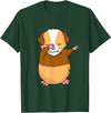 Dabbing Guinea Pig Shirt Dabbing Guinea Pig T-Shirt Funny Dab Gift T-Shirt - Dark Green