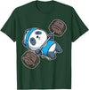 BCC Funny Panda Shirts & Panda Bear Gifts Panda Bear Gym Workout Training Bench Press Weight Lifting T-Shirt - Dark Green