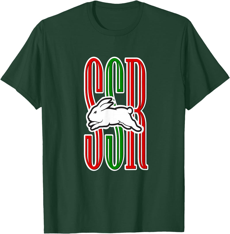 Cute Rabbits Lover Bunny Graphic T-Shirt in Dark Green