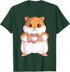 Hamster Lovers Girls Ladies T-Shirt - Dark Green