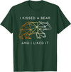 Schwule Bären & Bear Pride I Kissed a Bear an I liked it Gay Bear CSD T-Shirt - Dark Green