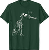 Halloween Boop Dog Skeleton Hand Dog Lover Spooky Season T-Shirt - Dark Green