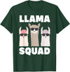 Funny Llama Gift Llama Lover Accessories & Stuff Funny Llama Design For Men Women Llama Alpaca Farm Animal T-Shirt - Dark Green