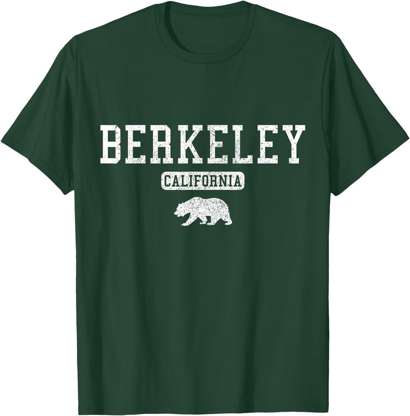 Berkeley California - Apparel & Gifts Berkeley California Bear Pride Vintage T-Shirt - Dark Green