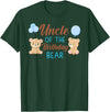 Family Birthday Bear Gifts Uncle of Birthday Boy Bear 1st Birthday Party Boy T-Shirt - Dark Green