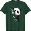 Giant Panda Fan Art SkizzenMonster PanDAD Funny Panda Bear Bad Dad Joke T-Shirt - Dark Green