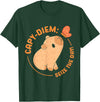 Animals Cute Capybaras Rodent Capybara Capy Diem: Take advantage of the day Capybara's water pig Capybara T-Shirt - Dark Green