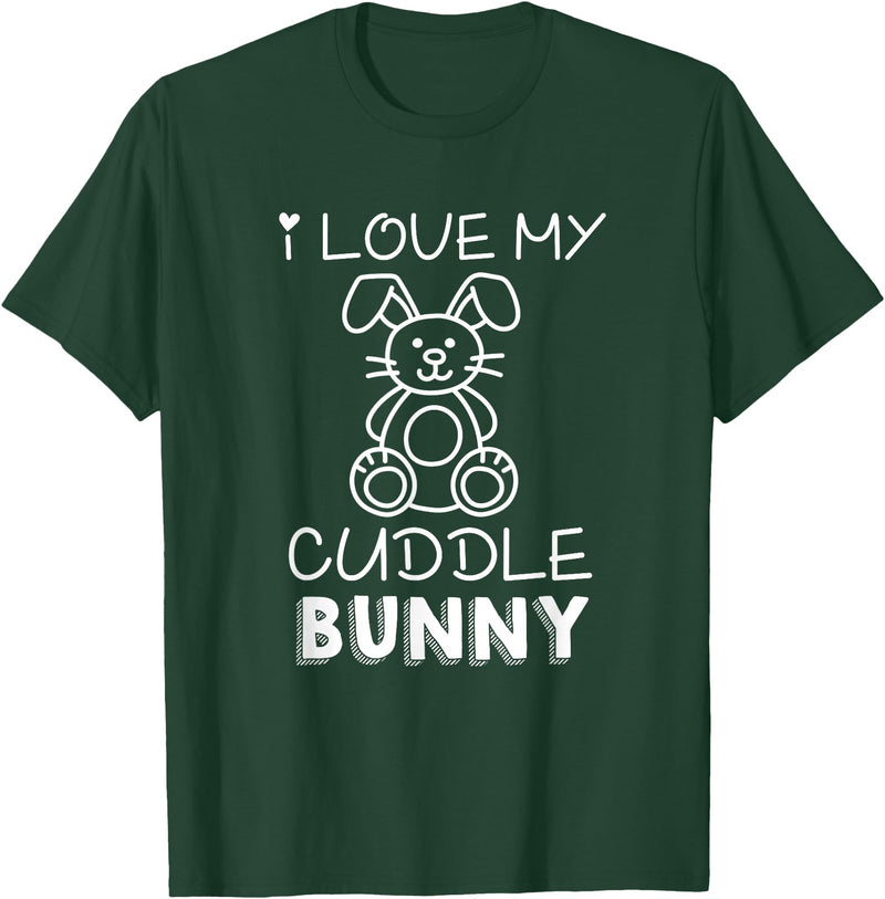 Rabbit Cuddle Bunny T-Shirt in Dark Green