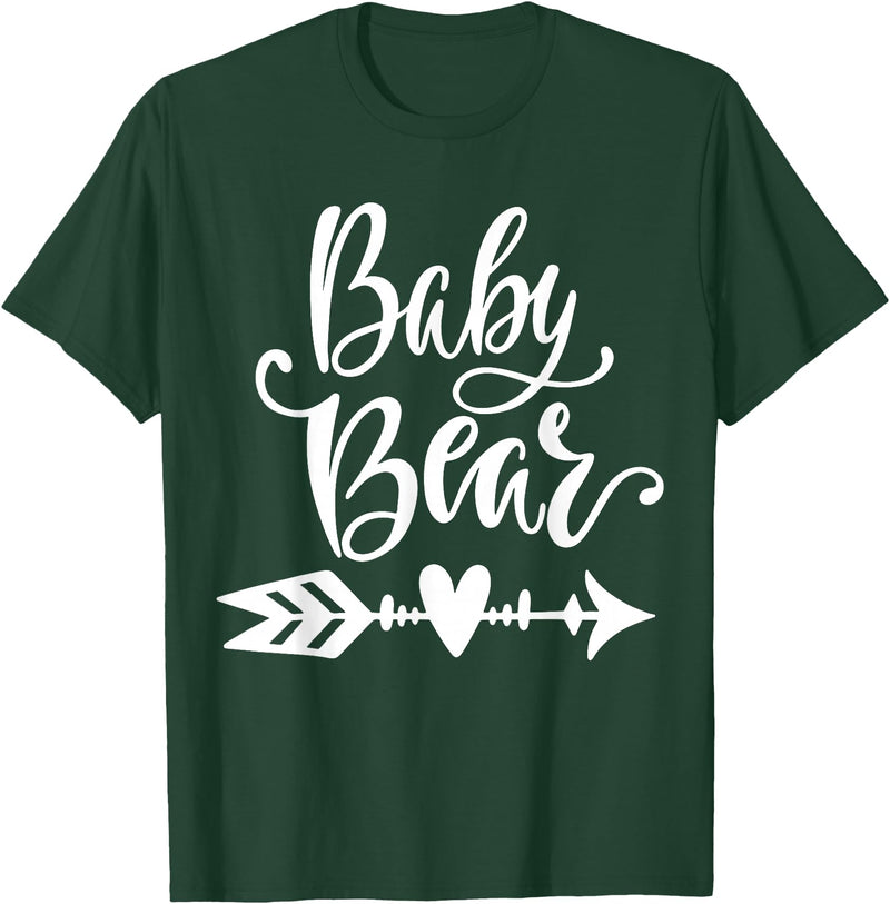 Funny Mama Bear Family Matching Gifts Clothing DJ Baby Bear T-Shirt - Dark Green