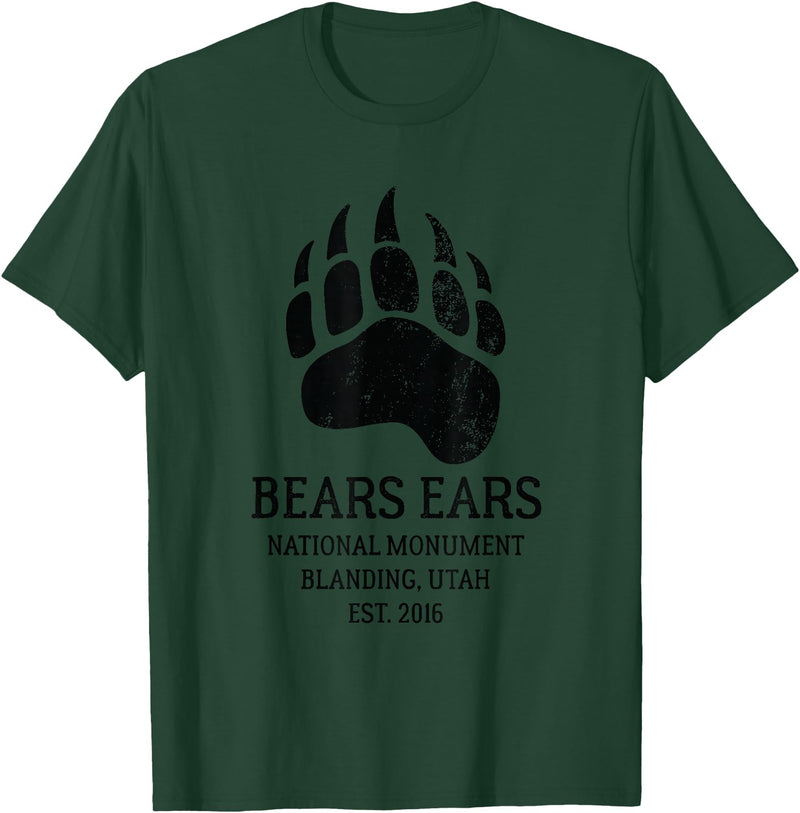 National Park Gifts Bears Ears National Monument Blanding Utah T-Shirt - Dark Green