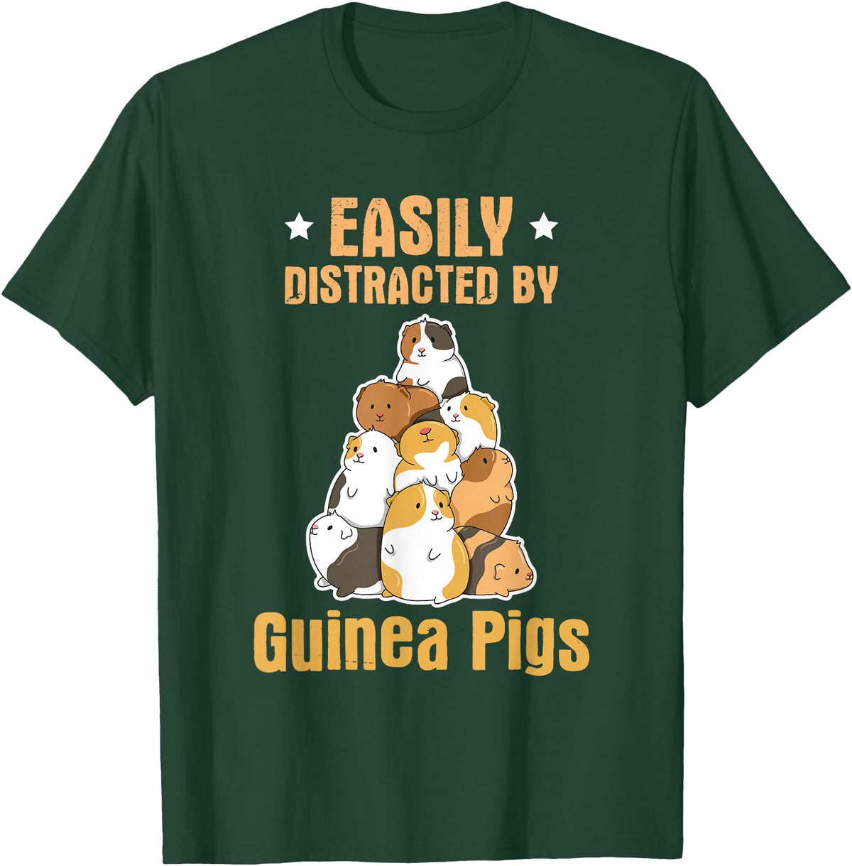 Fluff Lover Quote Guinea Pig Quote for a Guinea Lover T-Shirt - Dark Green