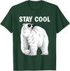 Polar Bear Gift Polar Bear Accessories & Stuff Cool Polar Bear Design For Men Women Animal Polar Bear Lover T-Shirt - Dark Green